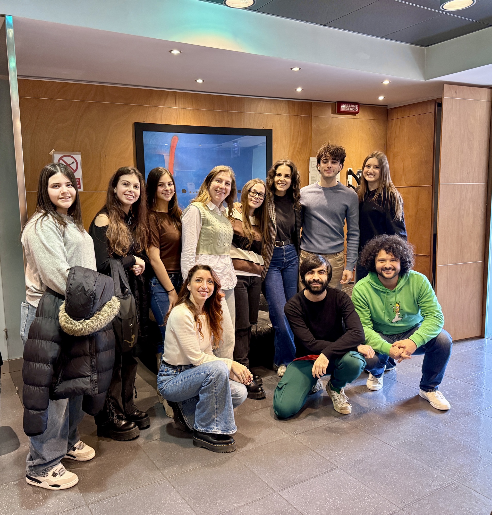 Allievi e docenti dell'Accademia